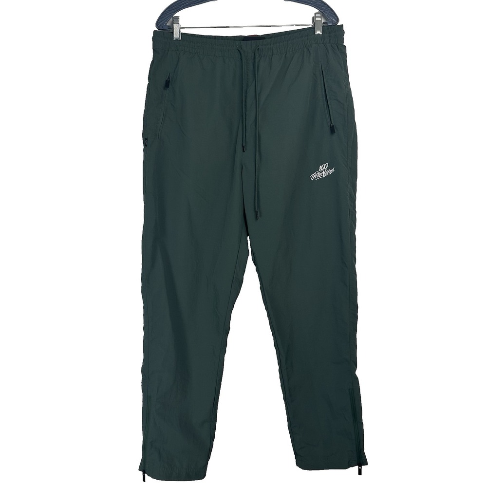 100 Thieves Foundations Track Pant Size Large Alpine‎ Green Gorpcore Streetwear